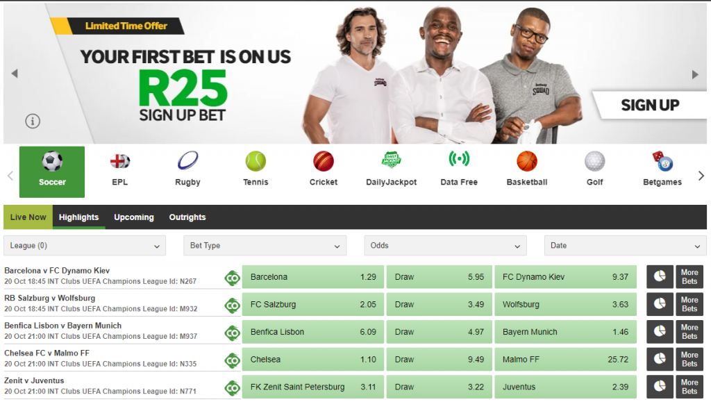 Best Betting Sites in South Africa: Betway